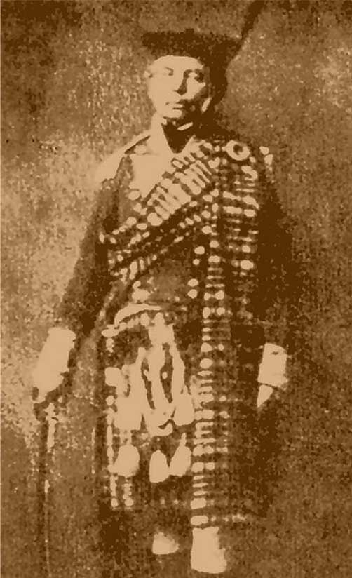 Man wearing a Scottish Military Uniform.