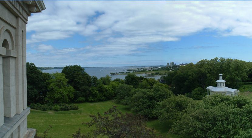 Looking north east over Dundurn Castle property and across the bay.