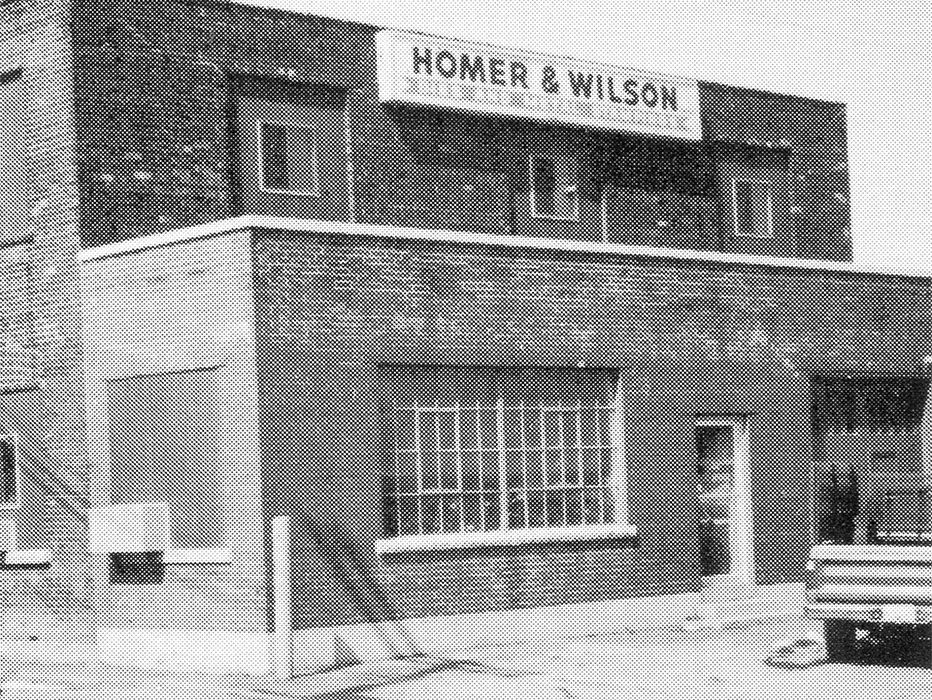 Homer & Wilson front of building 1983.