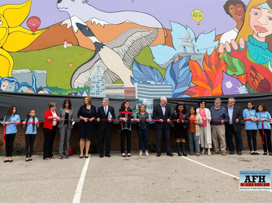 Journey of Hope mural unveiling ceremony.