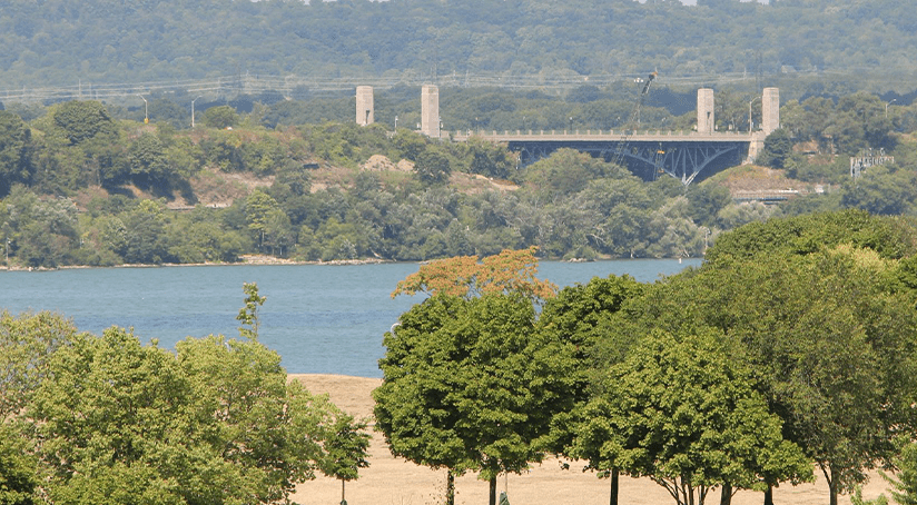 View of the Thomas B. McQuesten High Level Bridge