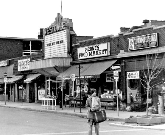 Street view showing the Westdale Theatre 1976.