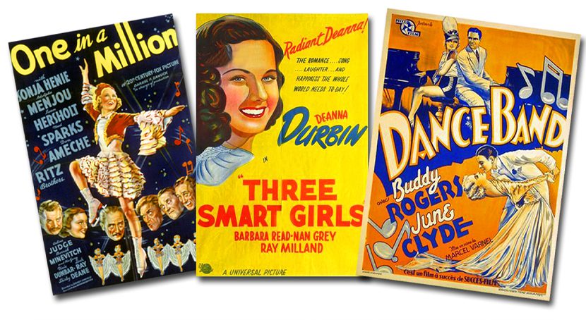 Musical comedy posters circa 1936.