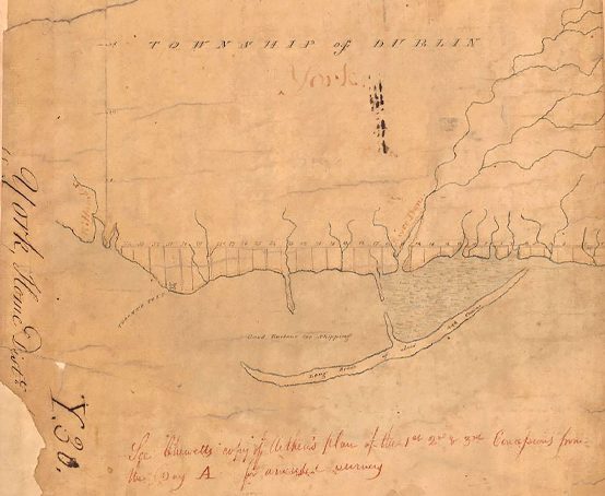 York, Township of Dublin survey map.
