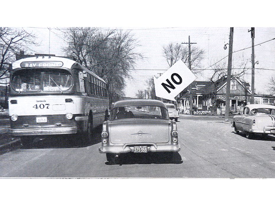Bay Front bus heading south on Gage Avenue 1957.