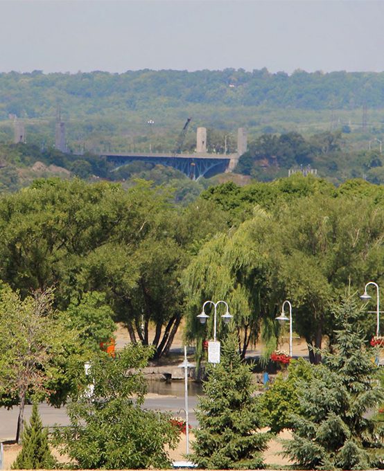 View of the Thomas B. McQuesten High Level Bridge