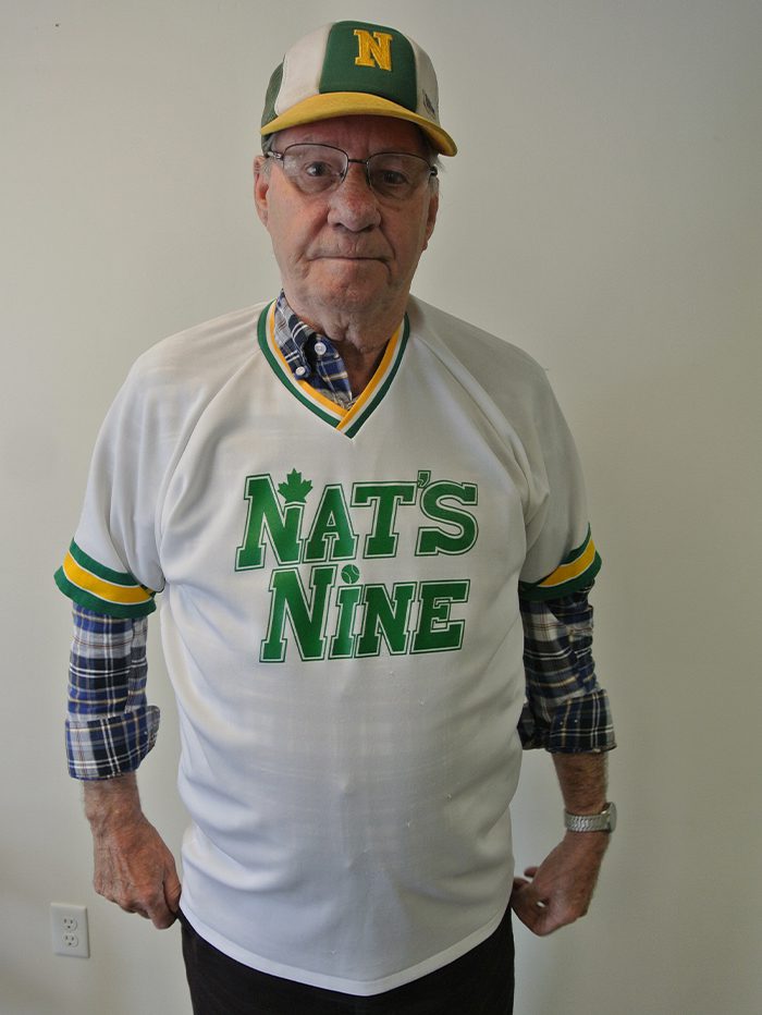 Vince Palango, wearing Nat’s Nine jersey.