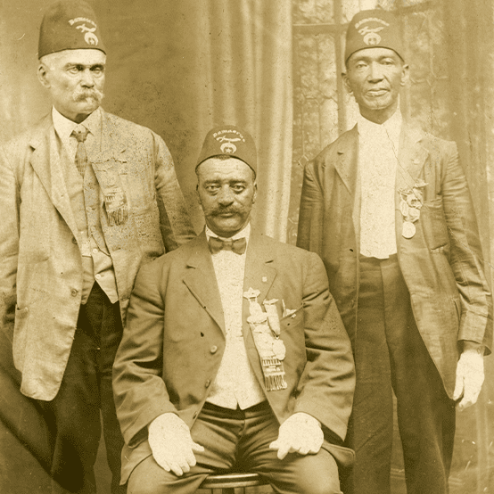 Three Masonic members.