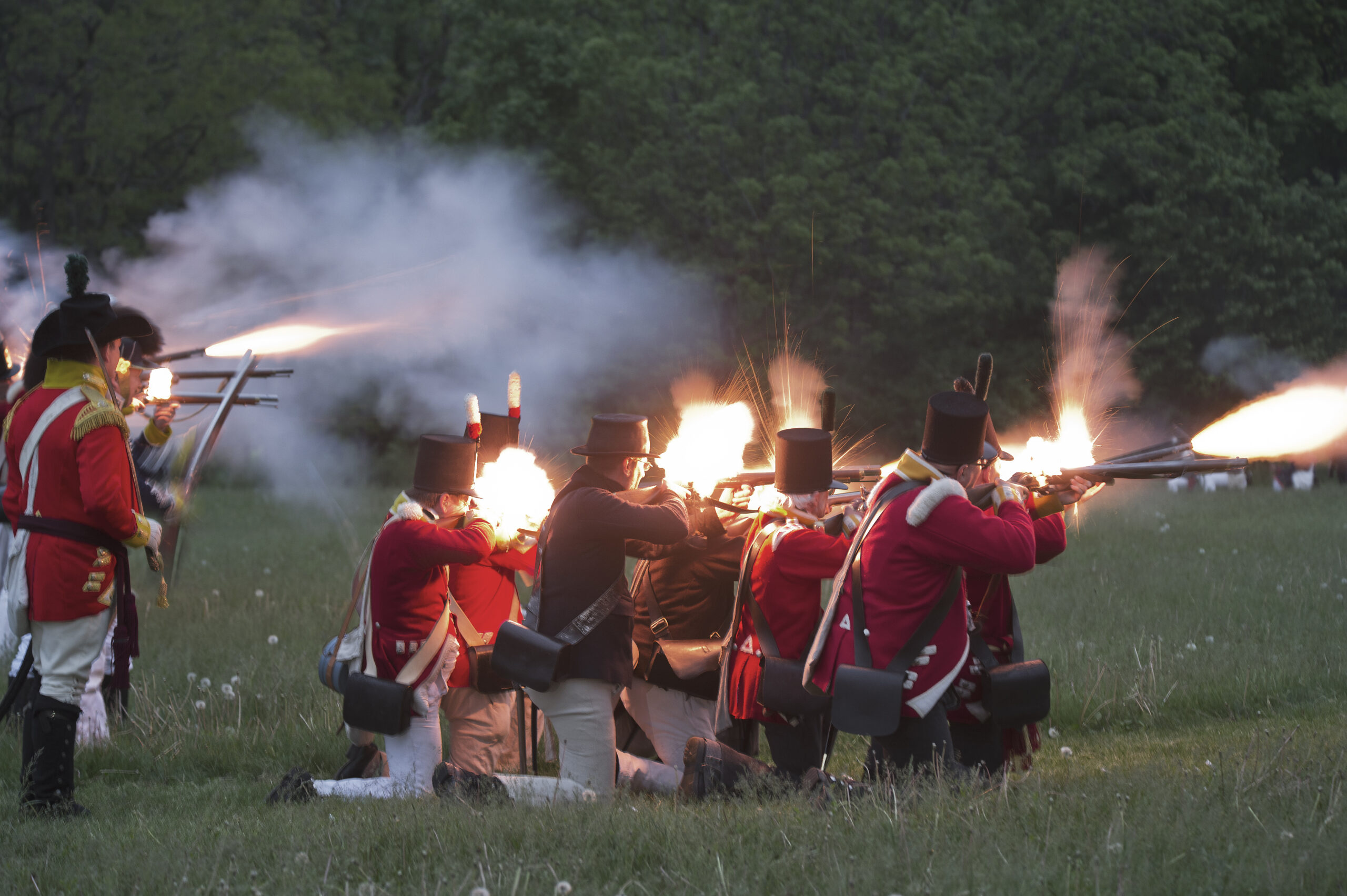 Re-enactment of the Battle of Stoney Creek